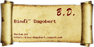 Binó Dagobert névjegykártya